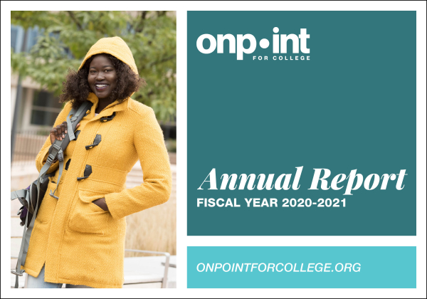 On Point for College Annual Report 2021 Web Version
