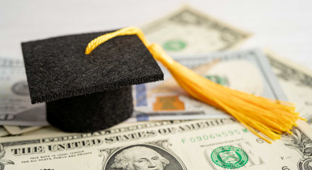 graduation gap hat us dollar banknotes money education study fee learning teach concept2